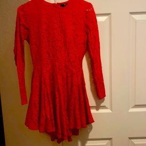 H&M Dress Lace perfect condition size 6 Red
